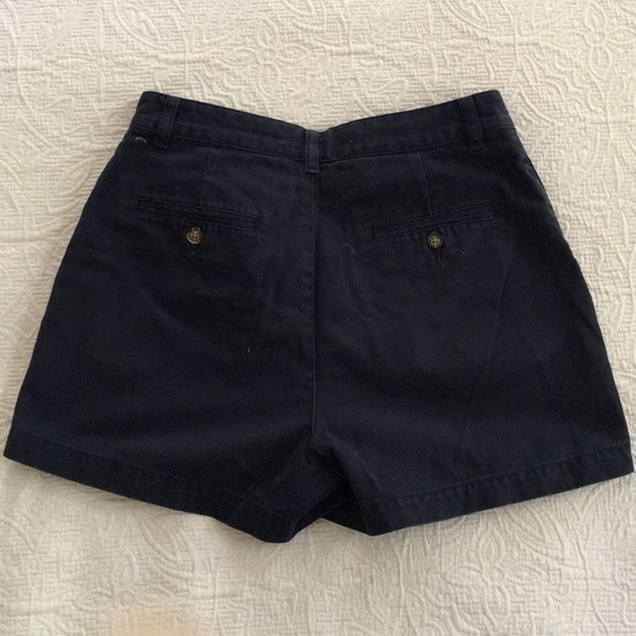 Navy Blue Khaki Shorts - Picture 2 of 3